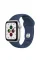 Apple Watch SE GPS 44mm Silver Aluminium Case with Abyss Blue Sport Band 
